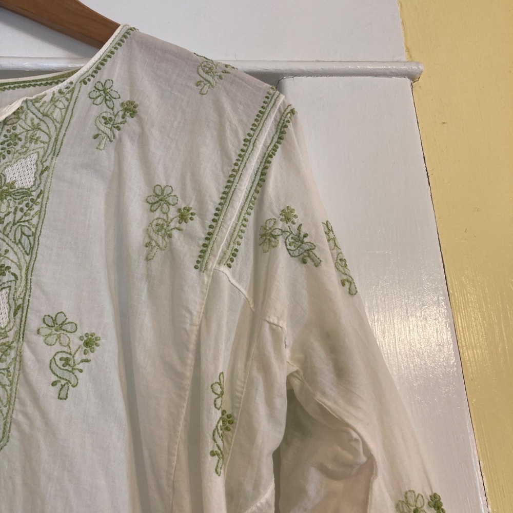 Hand Embroidered Indian Tunic Size L - Picture 3 of 5